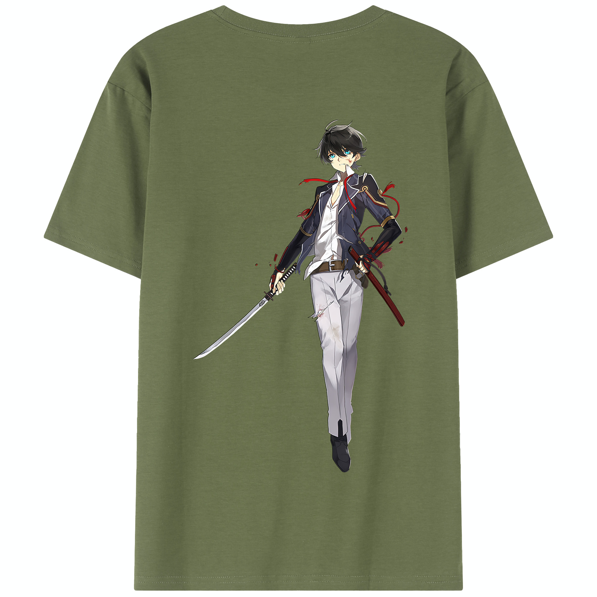 （画像用） 刀剣乱舞 Touken Ranbu 綿100％半袖Tシャツ（背面プリント）